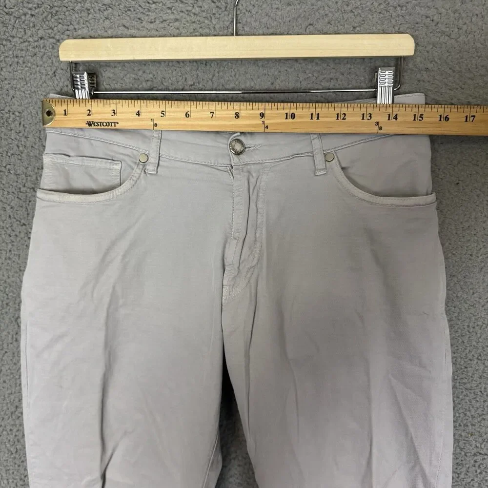 Peter Millar Pants Mens 32x27 Grey Collection‎ Chino Stretch Flat Front
